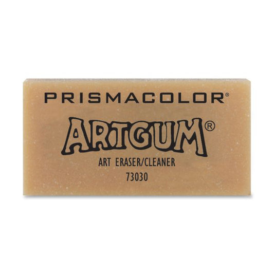 Prismacolor ARTGUM Eraser, For Pencil Marks, Rectangular Block, Large, Off White, Dozen