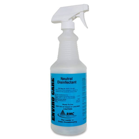 RMC SNAP! Enviro Care Spray Bottle Plastic - Blue: Neutral Disinfectant - 1 Each **Spray nozzle not included