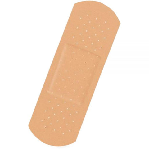 Curad Plastic Adhesive Bandages 1" x 3" - 100/ Box - Tan