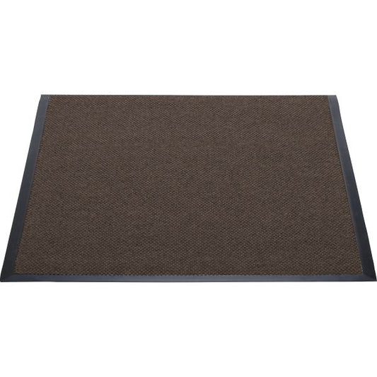 Genuine Joe Ultraguard Indoor Berber Wiper/Scraper Floor Mat 36" x 60" - Rubber - Chocolate