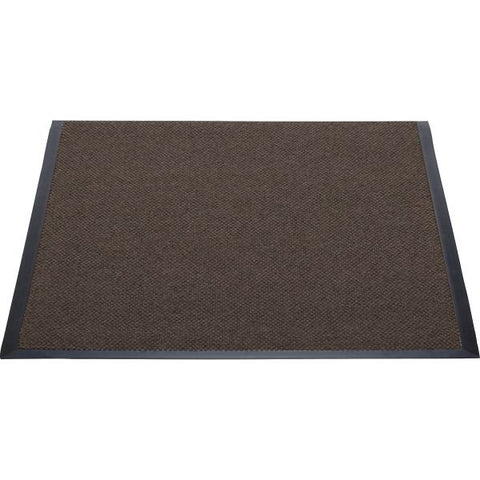 Genuine Joe Ultraguard Indoor Berber Wiper/Scraper Floor Mat 36" x 60" - Rubber - Chocolate