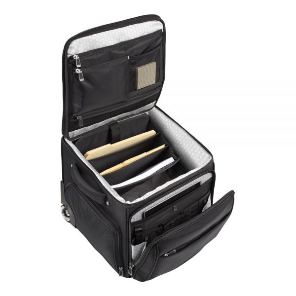 Ativa Ultimate Workmate Rolling Briefcase With 15" Laptop Pocket, Black