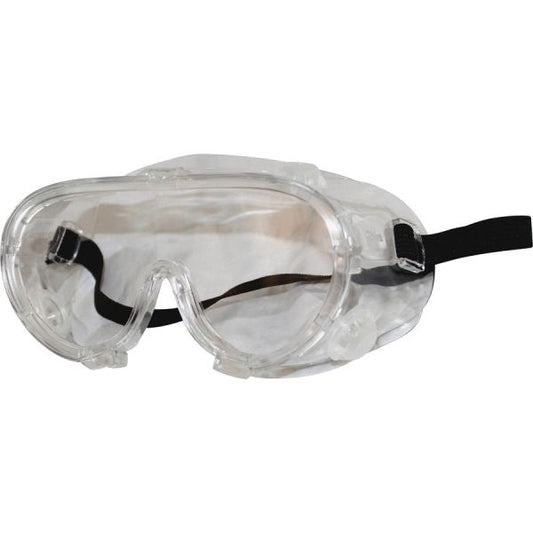 ProGuard Classic 808 Series Safety Goggles Anti-fog, High Visibility, Adjustable, Elastic Headband, Adjustable Headband, Lightweight - Universal Size - Ultraviolet, Splash, Impact, Chemical Protection - Polyvinyl Chloride (PVC) - Clear - 12 / Box