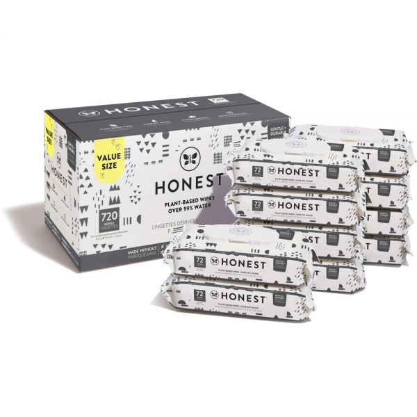 The Honest Company Honest Baby Wipes, Pattern Play, Pack Of 720 Wipes