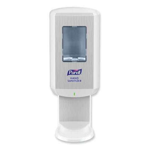 PURELL CS8 Hand Sanitizer Dispenser, 1,200 mL, 5.79 x 3.93 x 15.64, White Automatic - 1.27 quart Capacity - Wall Mountable, Refillable, Site Window, Touch-free - White - 1 / Carton