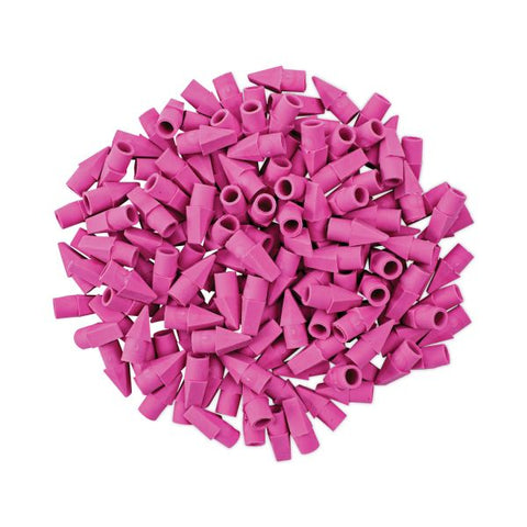 Universal Pencil Cap Erasers, For Pencil Marks, Pink, 150/Pack