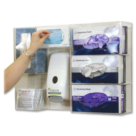 Cottage Deluxe Professional Protection Station 16.7" Height x 23.8" Width x 4.8" Depth - Clear - Acrylic - 1 Each