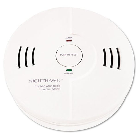 Kidde Night Hawk Combination Smoke/CO Alarm with Voice/Alarm Warning, (3) AA Batteries