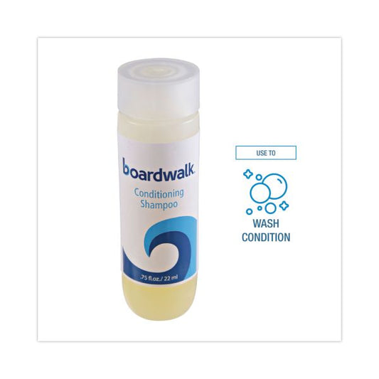 Boardwalk Conditioning Shampoo, Floral Fragrance, 0.75 oz. Bottle, 288/Carton