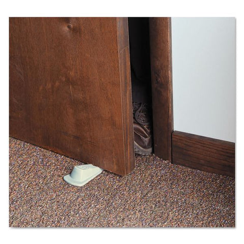 Master Caster Big Foot Doorstop, No Slip Rubber Wedge, 2.25w x 4.75d x 1.25h, Beige