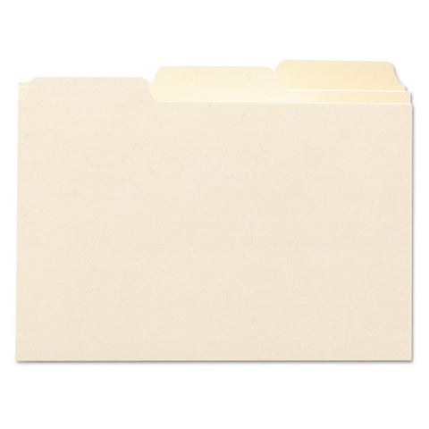 Smead Manila Card Guides, 1/3-Cut Top Tab, Blank, 4 x 6, Manila, 100/Box