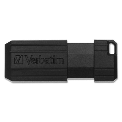 Verbatim PinStripe USB Flash Drive, 16GB, Black