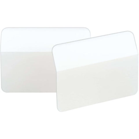 Post-it Tabs Angled Color Bar Tabs, 1/5-Cut, White, 2" Wide, 50/Pack