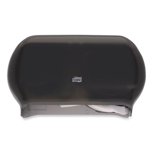 Tork Twin Standard Roll Bath Tissue Dispenser,12.75 x 5.57 x 8.25, Smoke