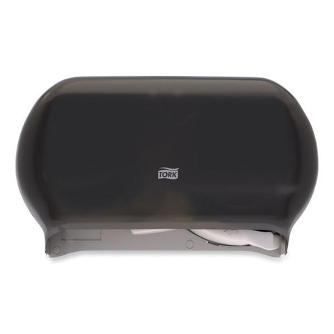 Tork Twin Standard Roll Bath Tissue Dispenser,12.75 x 5.57 x 8.25, Smoke