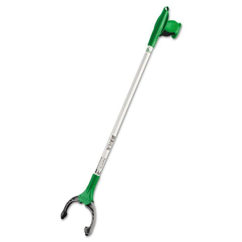 Unger Nifty Nabber Trigger-Grip Extension Arm, 32", Aluminum/Green