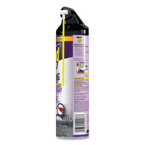 Raid Foaming Crack and Crevice Bed Bug Killer, 17.5 oz Aerosol Spray, 6/Carton