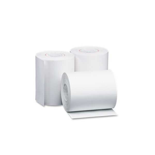 Iconex Direct Thermal Printing Thermal Paper Rolls, 4.38" x 127 ft, White, 50/Carton 50 / Carton - White