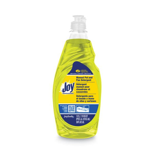 Joy Dishwashing Liquid, Lemon Scent, 38 oz Bottle, 8/Carton