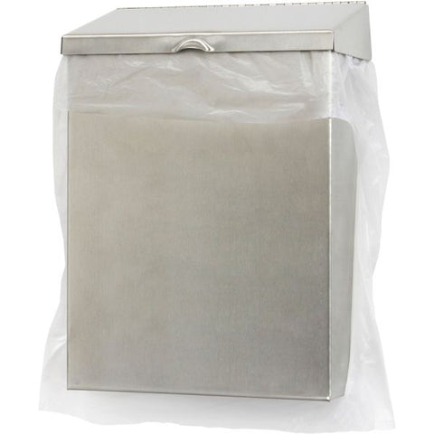 HOSPECO Scensibles Universal Receptable Liner Bags, 12.5x23 with 7.5" Wrap Around Strap, High Density Polyethylene, White, 500/Carton