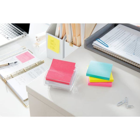 Post-it Notes Super Sticky Pop-Up Notes, 3" x 3", Supernova Neons Collection, 90 Notes Per Pad, Pack Of 18 Pads