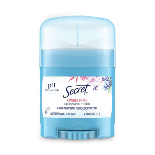 Secret Invisible Solid Anti-Perspirant and Deodorant, Powder Fresh, 0.5 oz Stick