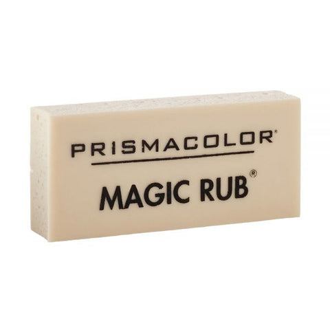 Prismacolor MAGIC RUB Eraser, For Pencil/Ink Marks, Rectangular Block, Medium, Off White, 3/Pack