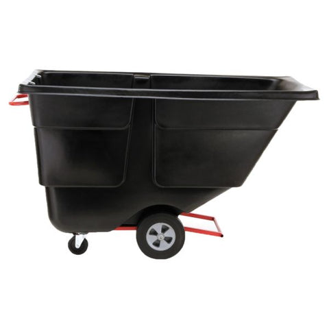 Rubbermaid Commercial 850lb Capacity Utility Tilt Truck 850 lb Capacity - x 33.5" Width x 72.2" Depth x 43.8" Height - Black - 1 Each