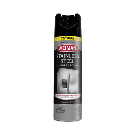 WEIMAN Stainless Steel Cleaner and Polish, 17 oz Aerosol Spray