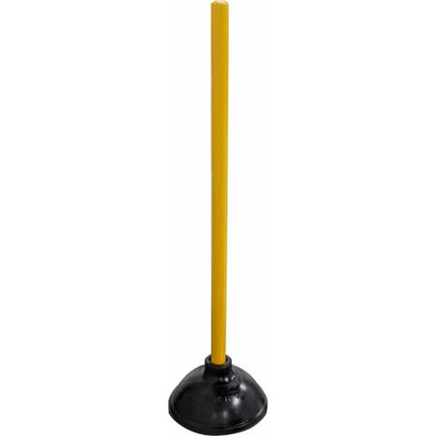 Genuine Joe Value Plus Plunger 23" Handle Length - 5.75" Bowl Diameter - Yellow, Black - 1 Each