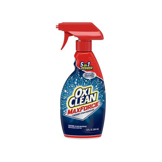 OxiClean Max Force Stain Remover, 12oz Spray Bottle, 12/Carton