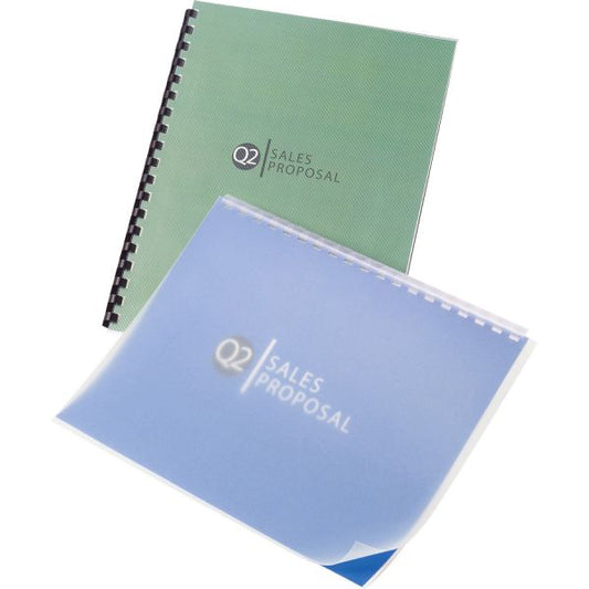 GBC Design View Poly Presentation Covers for Binding Systems, Frost, 11 x 8.5, Unpunched, 25/Pack