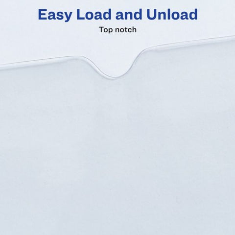 Avery Top-Load Clear Vinyl Envelopes w/Thumb Notch, 4 x 6, Clear, 10/Pack