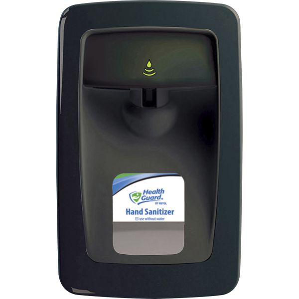 Health Guard Designer Series No Touch Dispenser Automatic - 1.06 quart Capacity - Support 4 x C Battery - Touch-free, Key Lock, Refillable - Black - 1Each