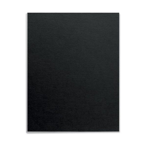 Fellowes Futura Presentation Covers for Binding Systems, Opaque Black, 11 x 8.5, Unpunched, 25/Pack