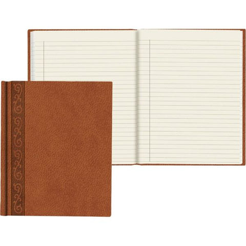 Blueline Da Vinci Notebook, 1 Subject, Medium/College Rule, Tan Cover, 11 x 8.5, 75 Sheets