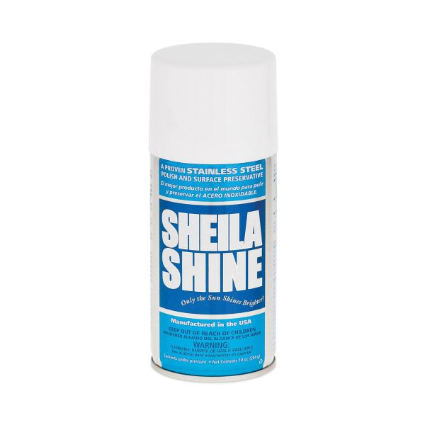 Sheila Shine Stainless Steel Cleaner and Polish, 10 oz Aerosol Spray