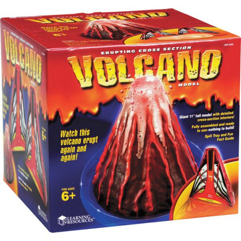 Learning Resources Erupting Cross section Volcano Model