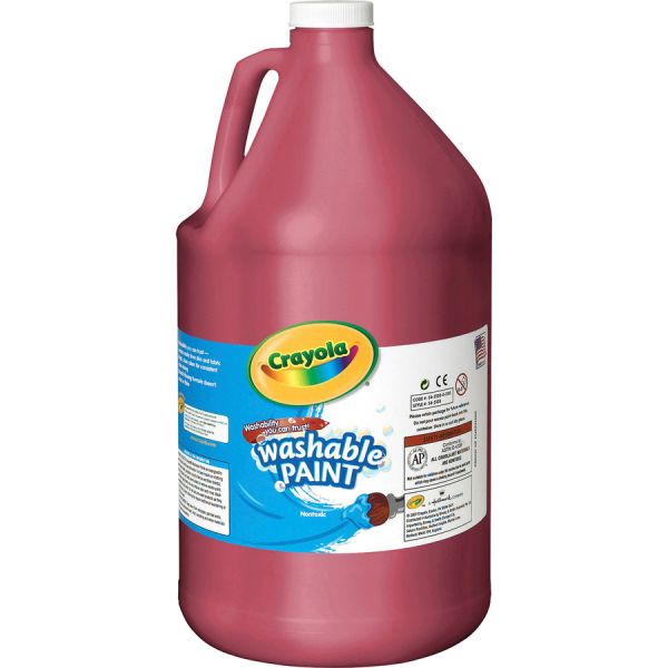 Crayola Washable Tempera Paint 1 Gallon Size - Red - 1 Each