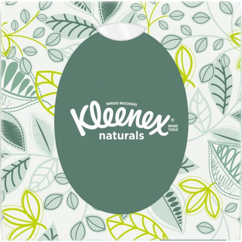 Kleenex Naturals Facial Tissue for Business, BOUTIQUE POP-UP Box, 2-Ply, White, 90 Sheets/Box, 36 Boxes/Carton