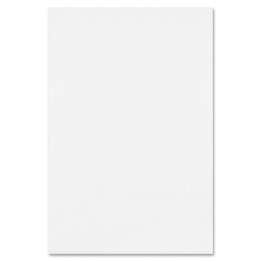 TOPS Second Nature Gum Top Recycled Pads 100 Sheets - Plain - Double Stitched - 4" x 6" - White Paper - Recycled - 12 / Pack