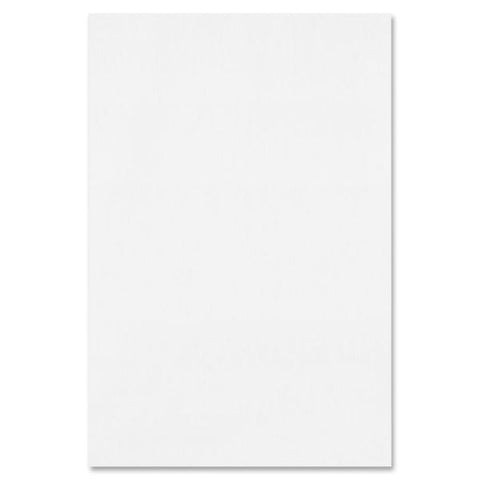 TOPS Second Nature Gum Top Recycled Pads 100 Sheets - Plain - Double Stitched - 4" x 6" - White Paper - Recycled - 12 / Pack