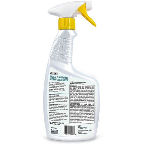 CLR Pro Mold & Mildew Stain Remover Foam Spray - 32 fl oz (1 quart) - Surfactant Scent - 1 Bottle - White