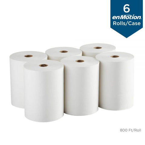 enMotion by GP PRO 1-Ply Paper Towels, 40% Recycled, Pack Of 6 Rolls