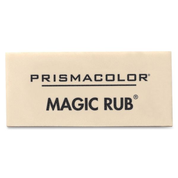 Prismacolor Magic-Rub Erasers Vinyl - White - 12/ Pack