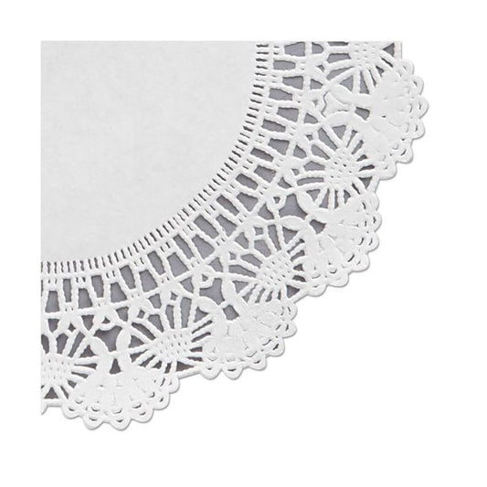 Hoffmaster Cambridge Lace Doilies, Round, 8", White, 1,000/Carton