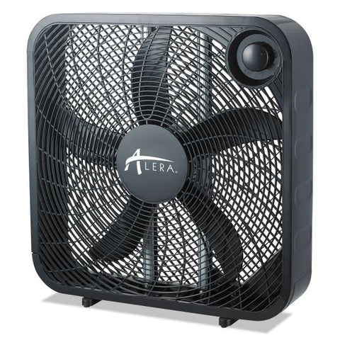 Alera 3-Speed Box Fan, Black