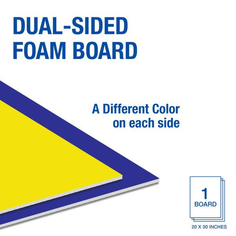 Dual Color Blue/Yellow Foam Board Dual Color Blue/Yellow Foam Board, 20"x30"