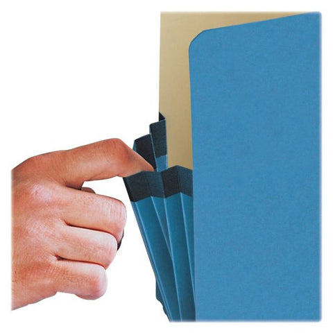 Smead Colored File Pockets, 3.5" Expansion, Legal Size, Blue