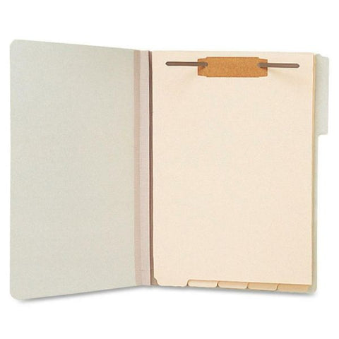 Smead Stackable Folder Dividers with Fasteners, Convertible End/Top Tab, 1 Fastener, Letter Size, Manila, 4 Dividers/Set, 50 Sets